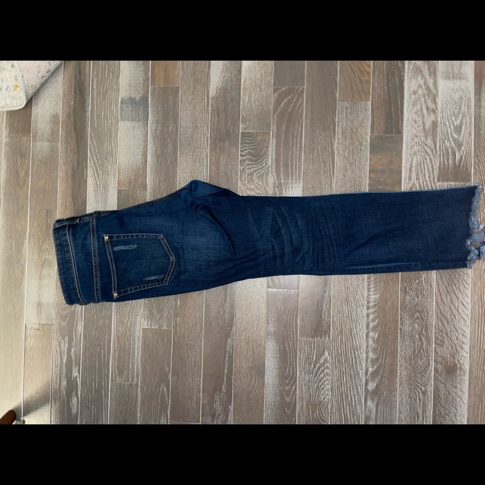 Anthropologie split colored jeans